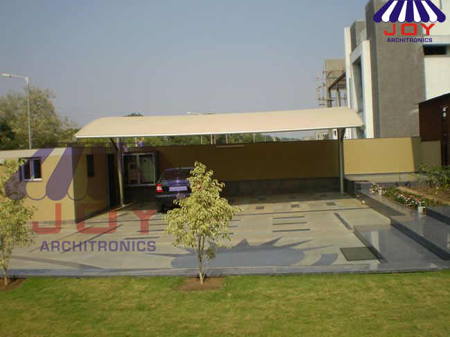 Cladded Strucutur_Sun shading, roller blinds , Awnings, Monsoon Blinds, Resort Tents, Fixed Awnings, Car Roofs, Shade Sails, Fabric Ceiling Manufacturer in Mumbai, navi mumbai & Thane