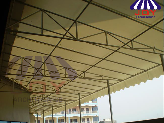 Fixed Awnings_Sun shading, roller blinds , Awnings, Monsoon Blinds, Resort Tents, Fixed Awnings, Retractable Awnings, Car Roofs, Shade Sails, Fabric Ceiling Manufacturer in Mumbai, navi mumbai & Thane